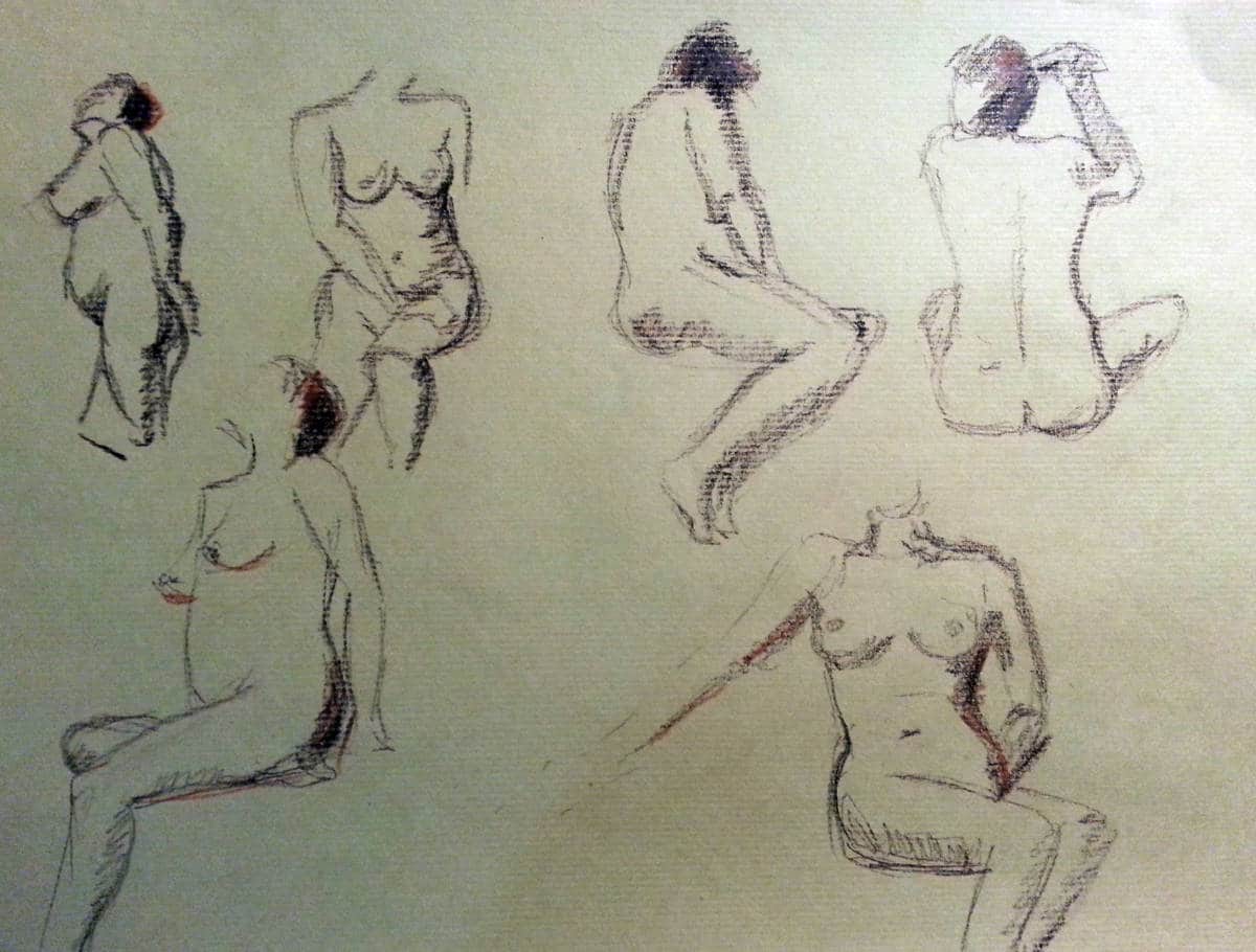 Atelier de dessin avec modèle vivant
